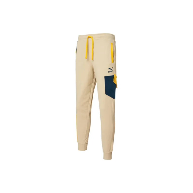 PUMA Knitted Sweatpants Men's Khaki-0