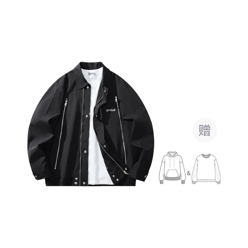 YOSICIL Jackets Coats Unisex Burgundy-8