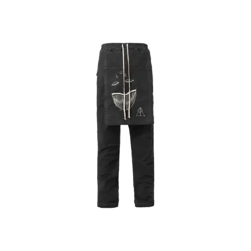 Rick Owens DRKSHDW Toothface Belas Crop crotch Track Pants