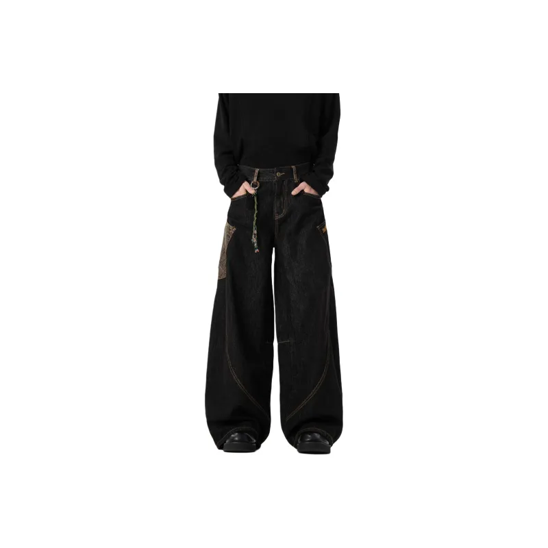 KIRHNE Jeans Unisex Black-0