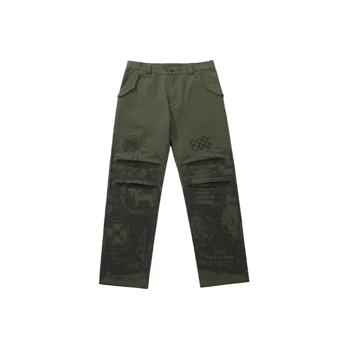 Penfield Straight Casual Pants Unisex Army Green-0