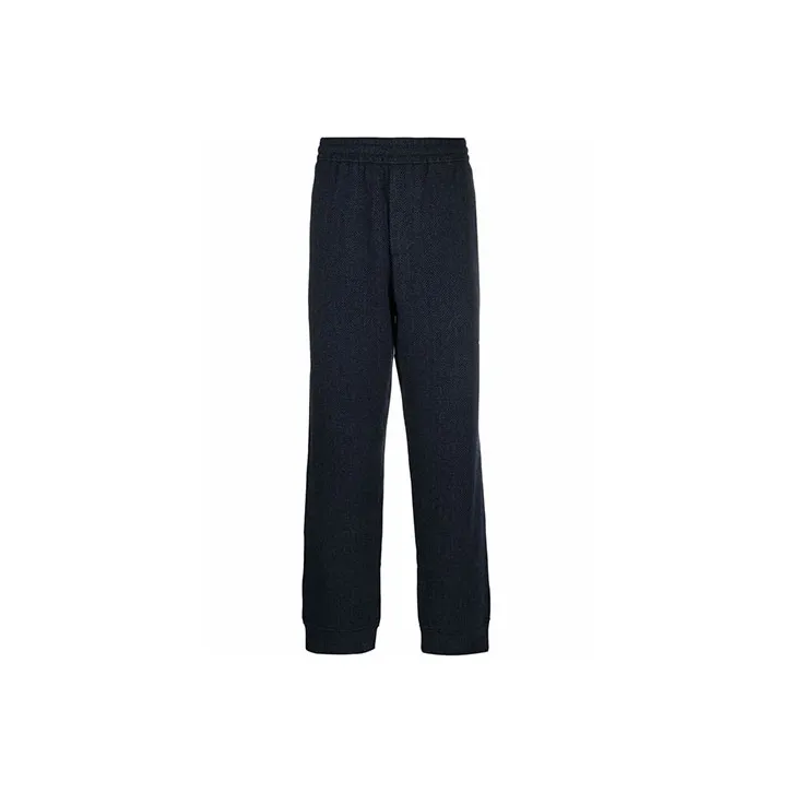 EMPORIO ARMANI Knitted Sweatpants Men's Marine Blue-0