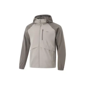 LiNing Lotus Leaf Jackets Coats Men's Tree Gray Brown/Dust Smoke Gray