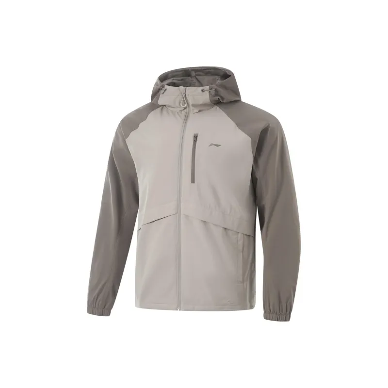 LiNing Lotus Leaf Jackets Coats Men's Tree Gray Brown/Dust Smoke Gray-0