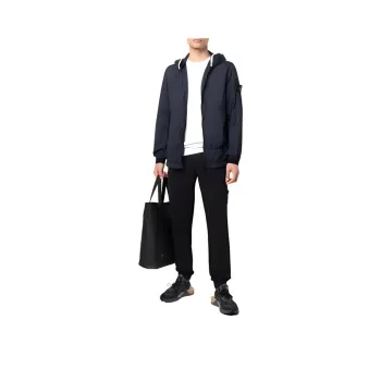 STONE ISLAND Knitted Sports Pants Men's Black