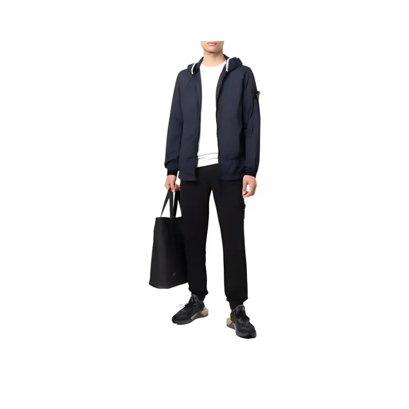STONE ISLAND Knitted Sports Pants Men's Black-0