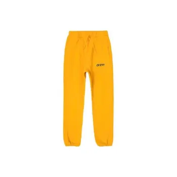 Drew House Letter Logo Series Knitted Sweatpants Unisex Yellow