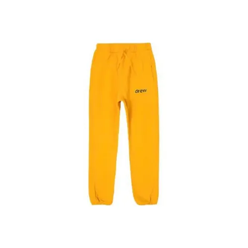 Drew House Letter Logo Series Knitted Sweatpants Unisex Yellow