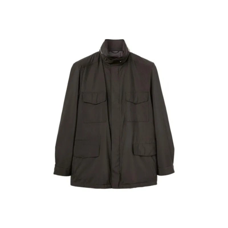 Loro Piana Traveller Windmate Stm Jacket Jackets Coats Men's Black-0