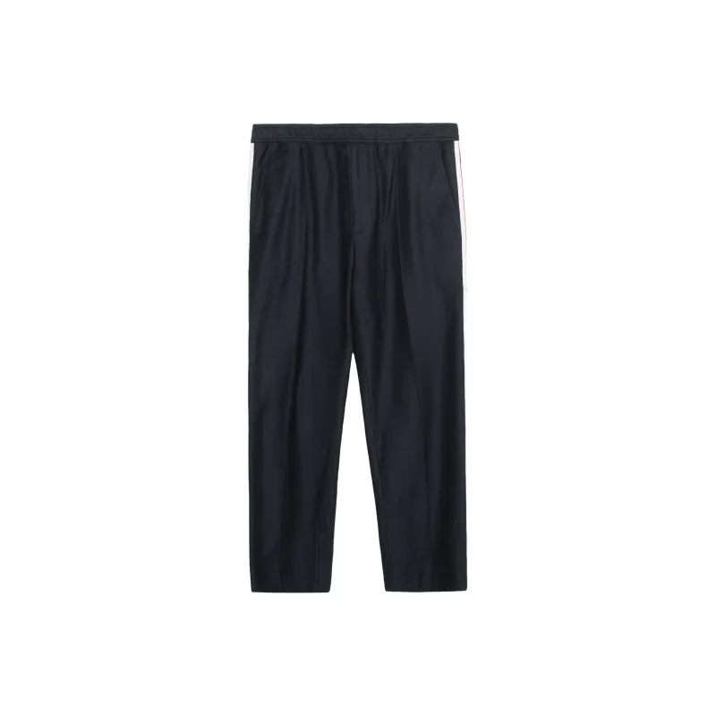 GUCCI Knitted Sports Pants Men's Dark Blue-1