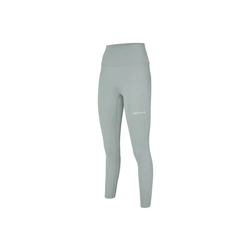 XEXYMIX Yoga Pants Women's Light Gray Green-0