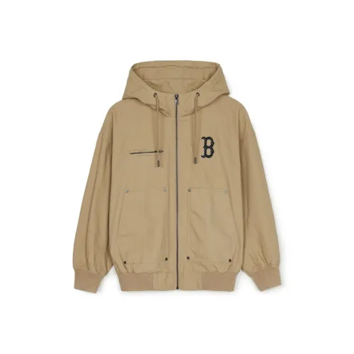 MLB Boston Red Sox Jackets Coats Unisex Beige Yellow