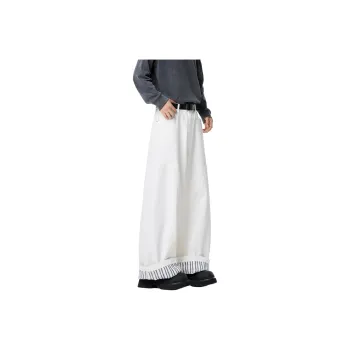 WARNING LIGHT Jeans Unisex White