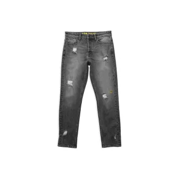 Drew House Smiley Collection Jeans Unisex Black Gray Color