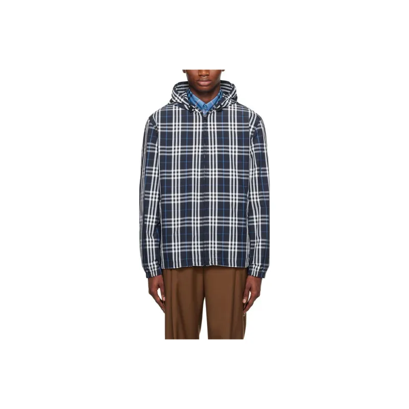 Burberry Jackets Coats Men's Navy-0
