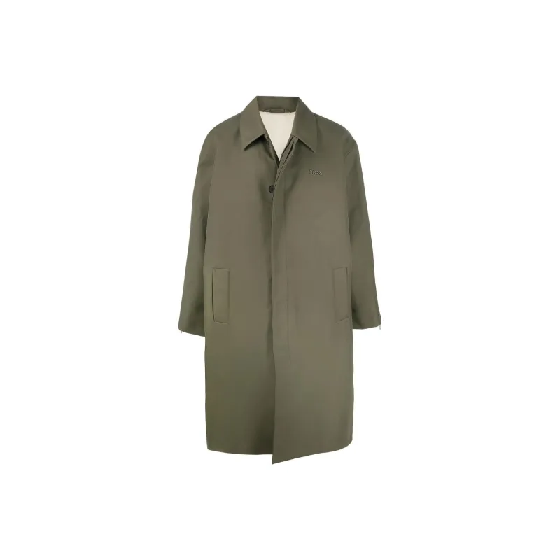 032c Logo plaque Trench Coat-0
