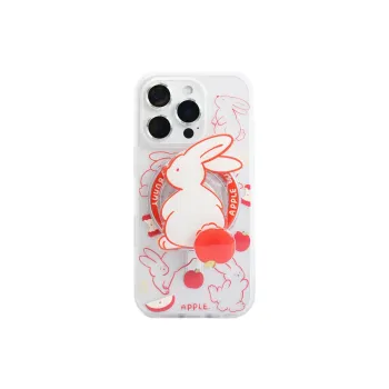 Sopi Acrylic Material Red Thread Rabbit Apple Phone Cases Compatible With IPhone 16/15 Pro Max/Apple 13/14 Pro/Max