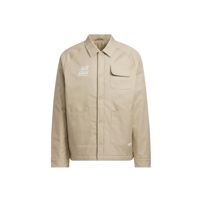 Adidas Small Logo Padded Jacket Jackets Coats Men's Umber-0