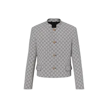 LOUIS VUITTON Damier Hounds Tooth Officer Jacket