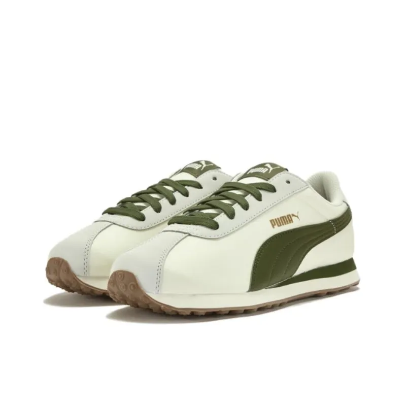 PUMA Turin NL Anti Slip Wear Resistant Low Top Casual Shoes Unisex Beige Green-2