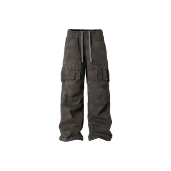 JHYQ Casual Pants Unisex Dark Gray