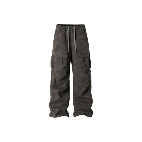 JHYQ Casual Pants Unisex Dark Gray