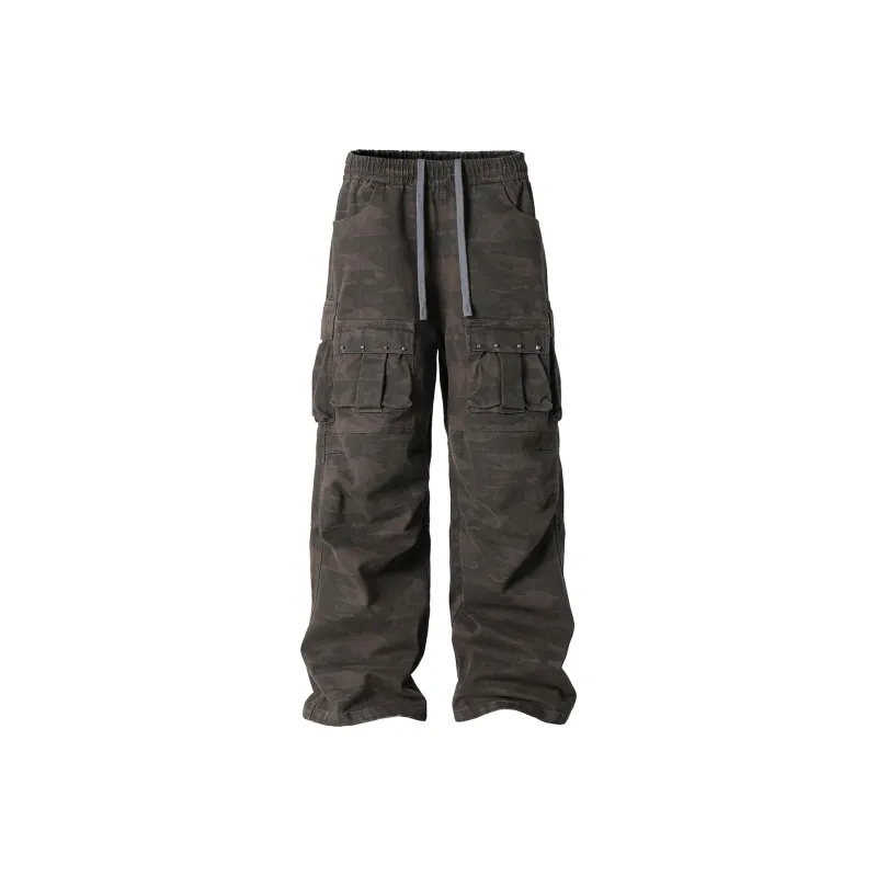 JHYQ Casual Pants Unisex Dark Gray-0