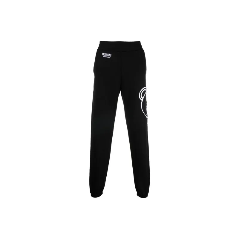 MOSCHINO Knitted Sweatpants Men Black-0