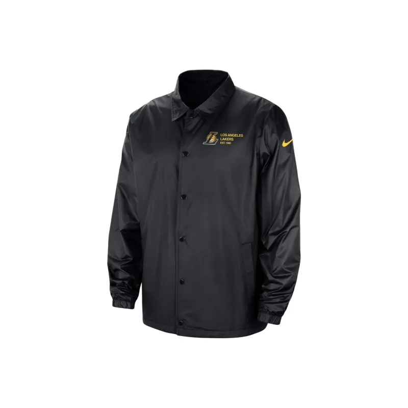 Nike x NBA Los Angeles Lakers Courtside Jacket Men's Black/Black/White-0