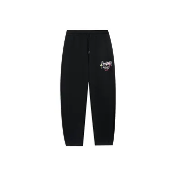 LiNing Sports Fashion Collection Knitted Sports Pants Men's Black