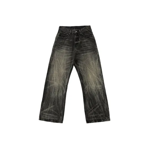 ONITSOP Street Hip Hop Cleanfit Jeans Unisex Black