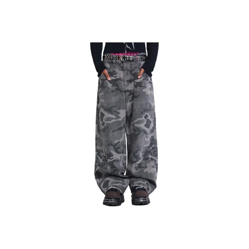 Jaded London Drift Series Drift Collection Camo Fade Colossus Jeans Jeans Men's Washed Gray-0