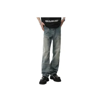 RENBEN Jeans Unisex Vintage Blue