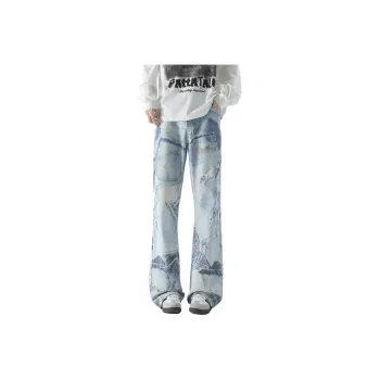 FALIAMS Jeans Unisex Light Blue