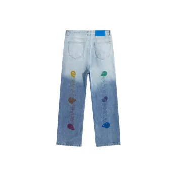HUMNAT SS22 Straight Jeans Unisex Light Blue