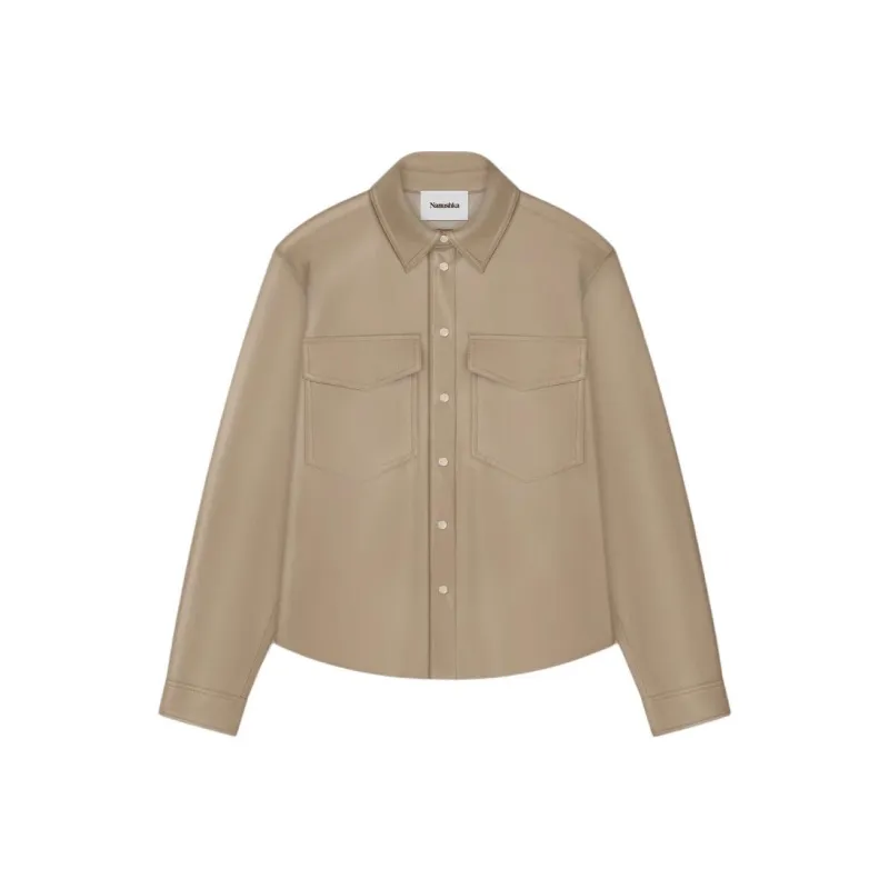 NANUSHKA Okobor™ Alt-Leather Shirt-0