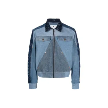 Marine Serre Patchwork Denim Jacket