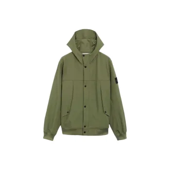 STONE ISLAND Button Up Hooded Jacket