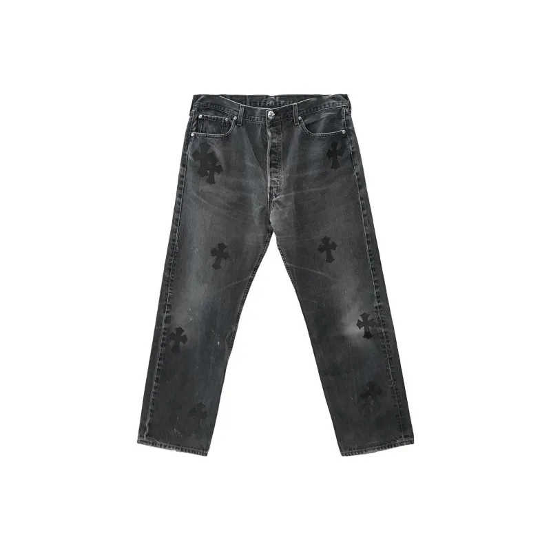 Chrome Hearts Jeans Men's Smoke Gray-0