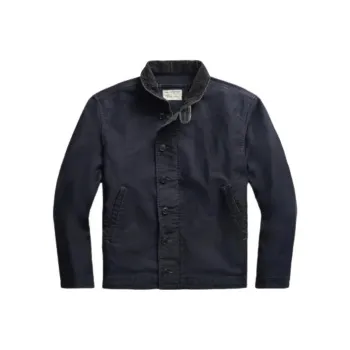 DOUBLE RL FW23 Jungle Cloth Deck Jacket Jackets & Coats Men's Blue