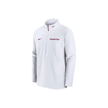 Nike Alabama Crimson Tide Sideline Coach Men's Nike College 1/2 Zip Hooded Jacket