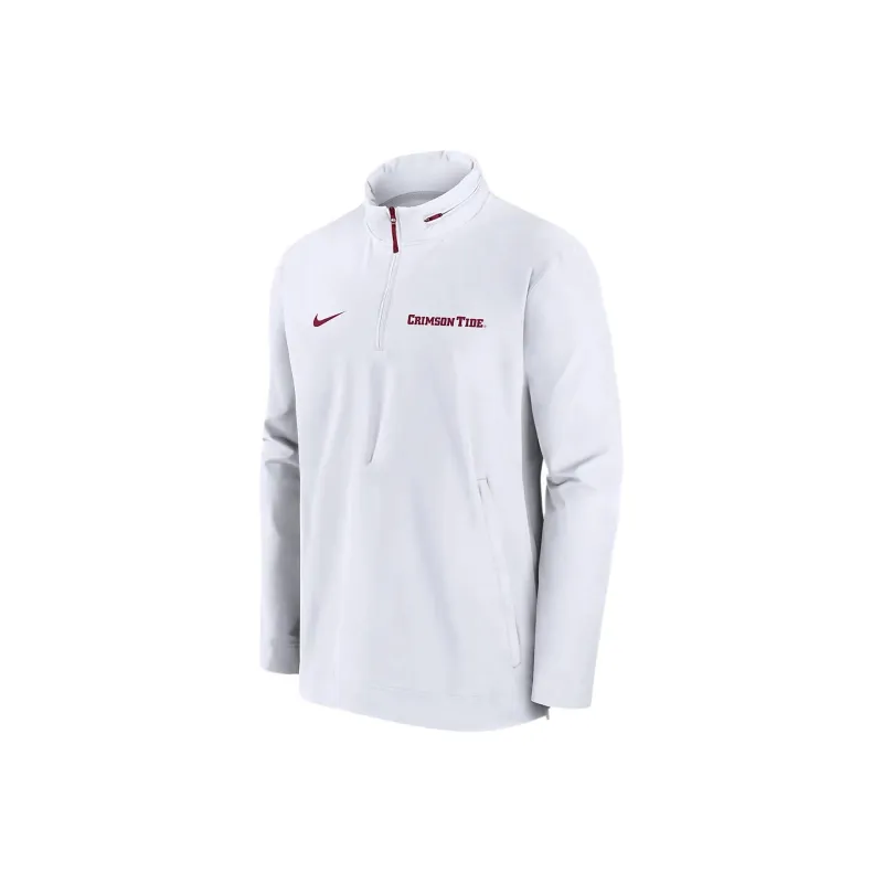 Nike Alabama Crimson Tide Sideline Coach Men's Nike College 1/2 Zip Hooded Jacket-0