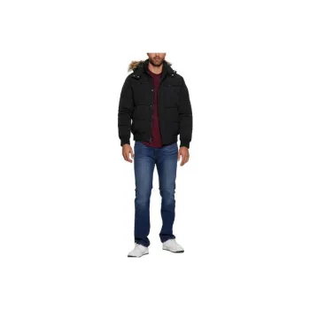 GUESS Heavy Flight Puffer Jacket Jackets Coats Men's Black