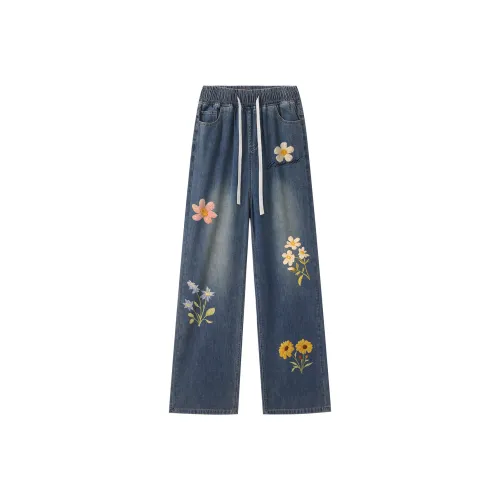 Qnxeey Jeans Unisex