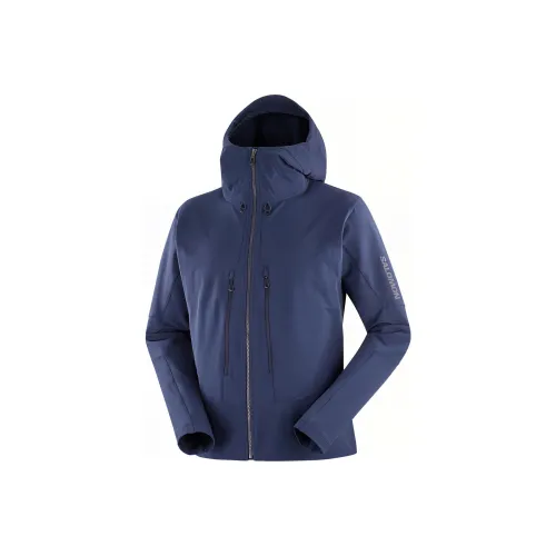 SALOMON OUTPEAK SOFTSHEL OUTPEAK SOFTSHELL Jackets Coats Men's Iris Blue