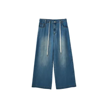 YOSHIYOYI Jeans Men Denim Blue