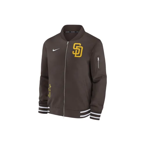 Nike San Diego Padres Authentic Collection Men's Nike Mlb Full Zip Bomber Jacket