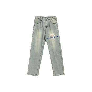 PROS BY CH Straight Jeans Unisex Yellow Mud