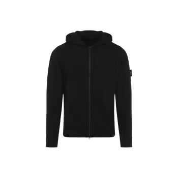 STONE ISLAND Logo Patch Knitted Cardigan