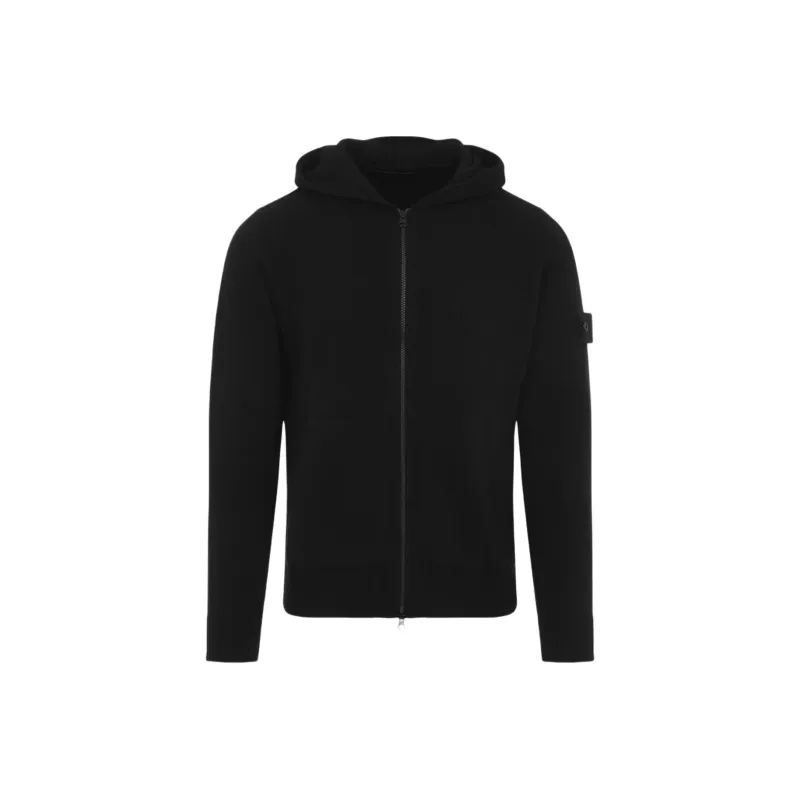 STONE ISLAND Logo Patch Knitted Cardigan-0